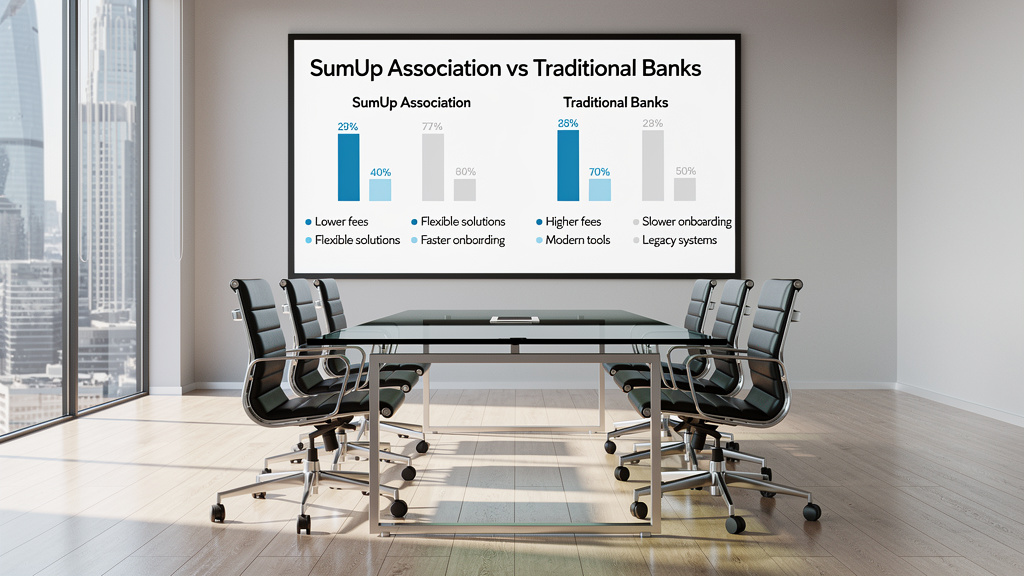 SumUp Association vs banque traditionnelle : le match